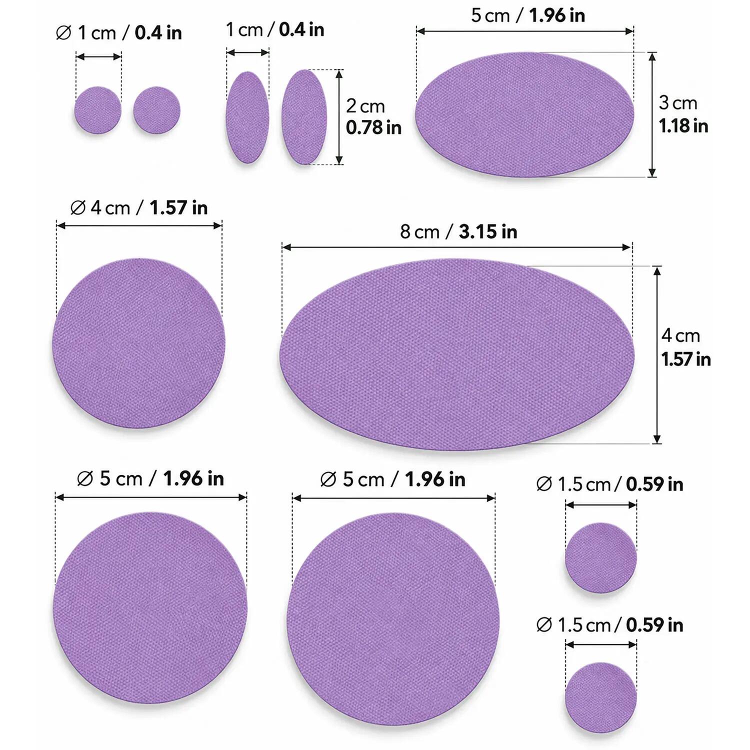 Parches autoadhesivos impermeables: plumas, tienda y saco de dormir, 11 uds. 3/11