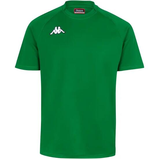 Maillot de rugby Kappa Telese enfant vert polyester SLIM FIT