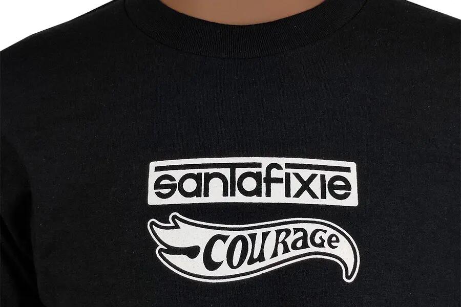 Camiseta Manga Larga Santafixie x Courage Limited Edition Negro 5/7