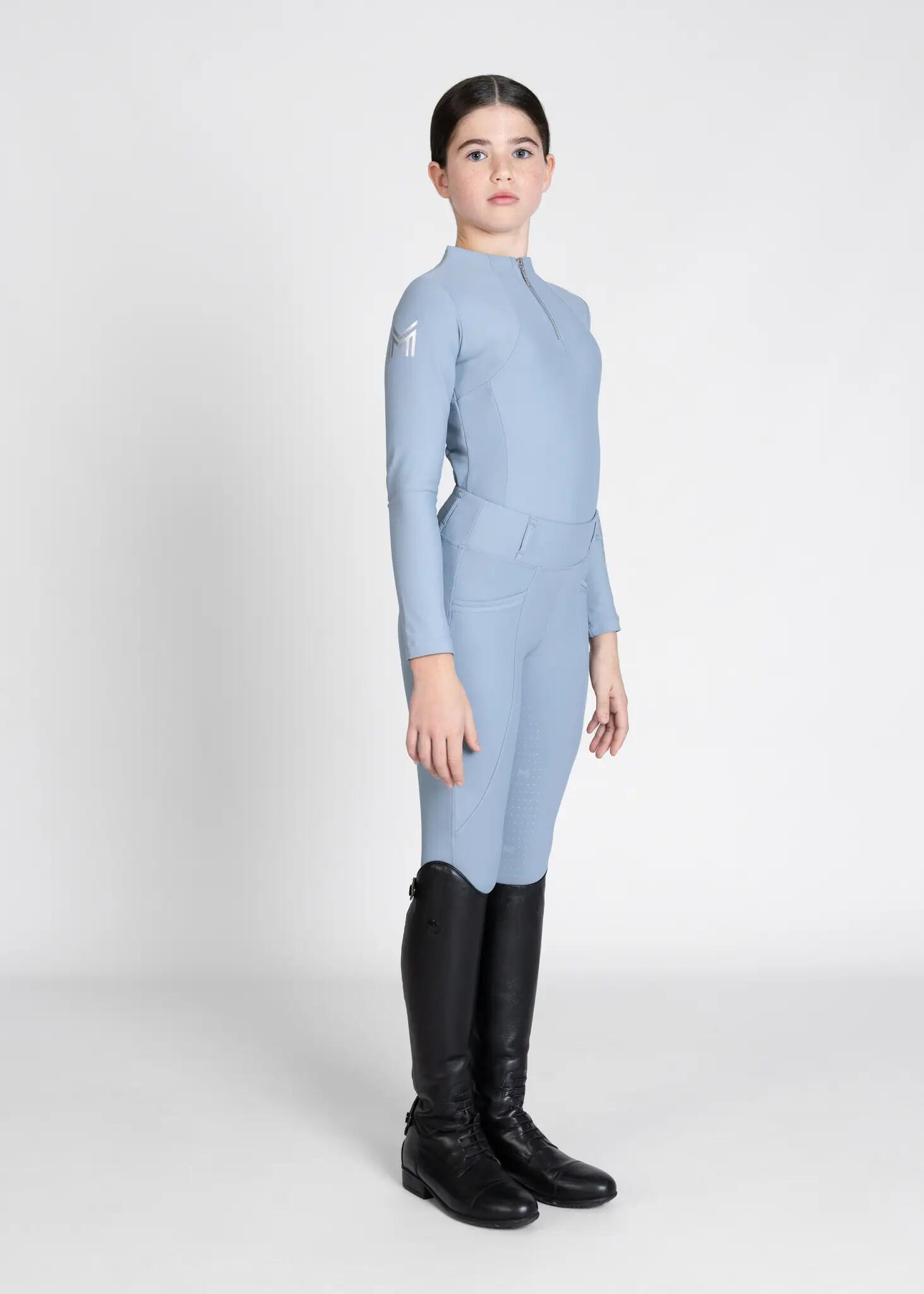 Leggings Pantalón Niños Equitación Maximilian Pro Full Grip Aqua 5/6