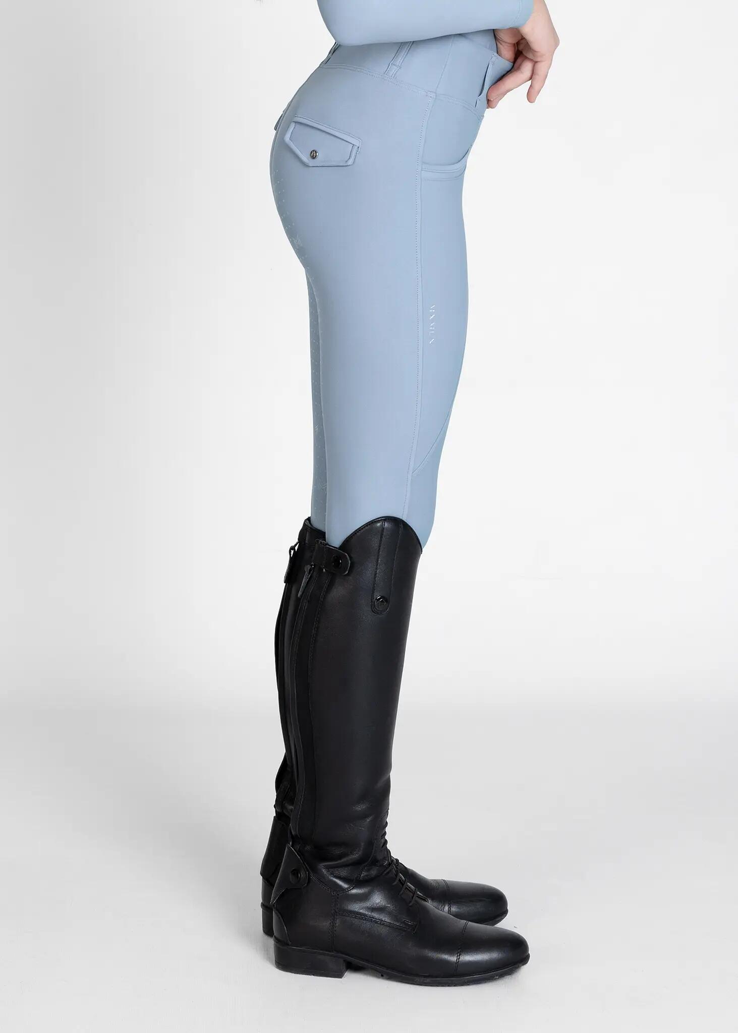 Leggings Pantalón Niños Equitación Maximilian Pro Full Grip Aqua 4/6