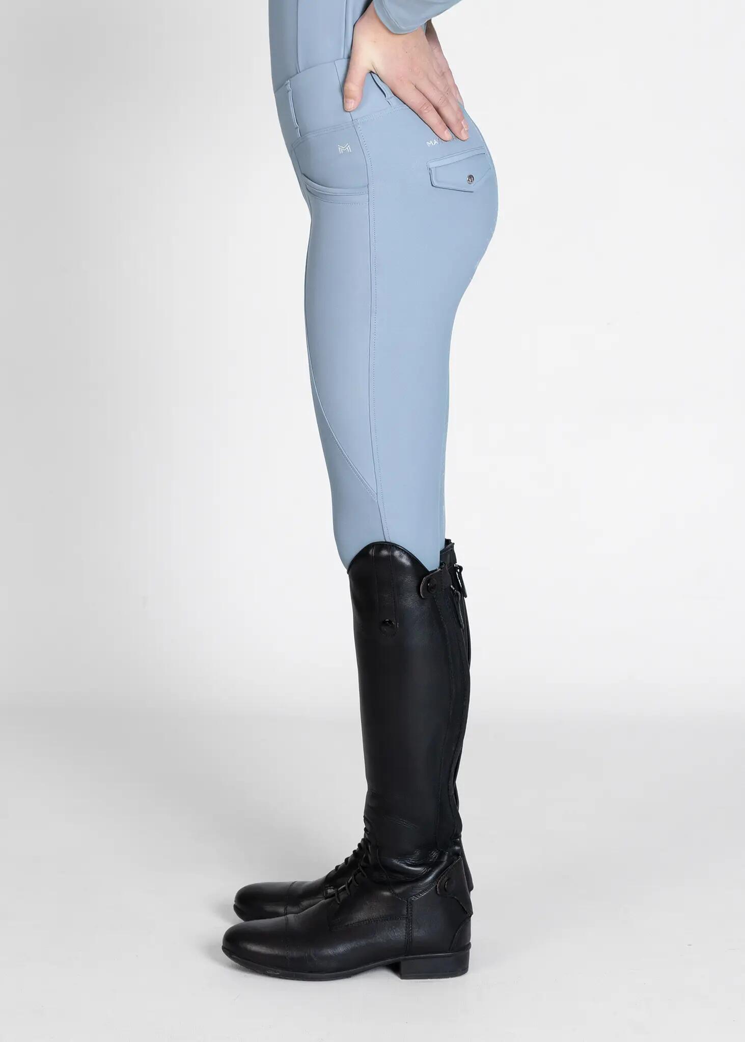 Leggings Pantalón Niños Equitación Maximilian Pro Full Grip Aqua 2/6