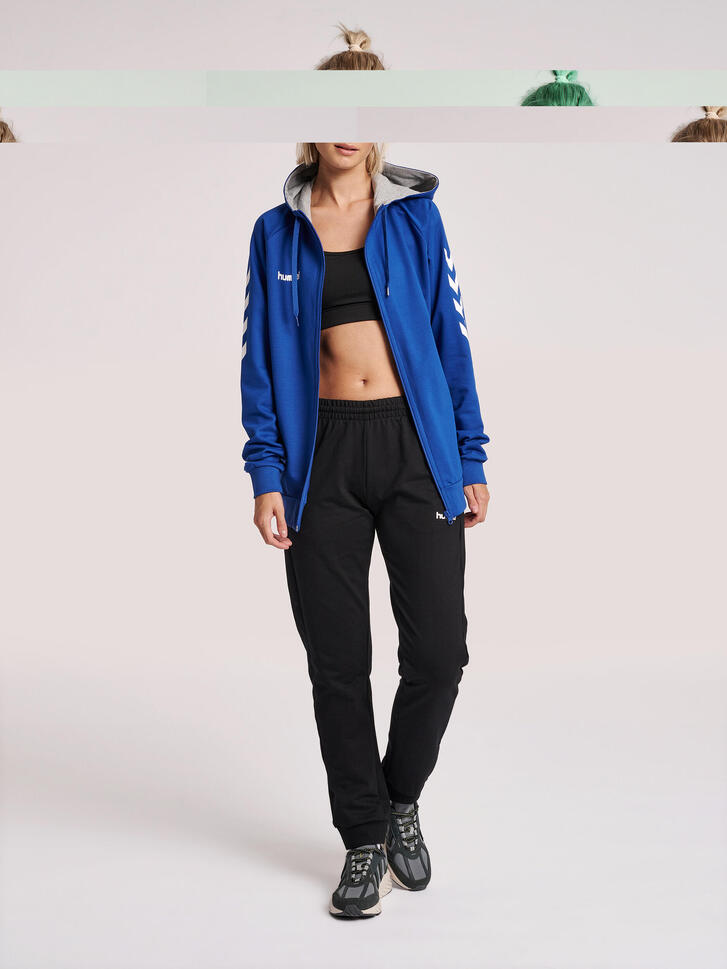 Bluza z kapturem do piłki ręcznej damska Hummel Go Cotton Zip Hoodie Woman