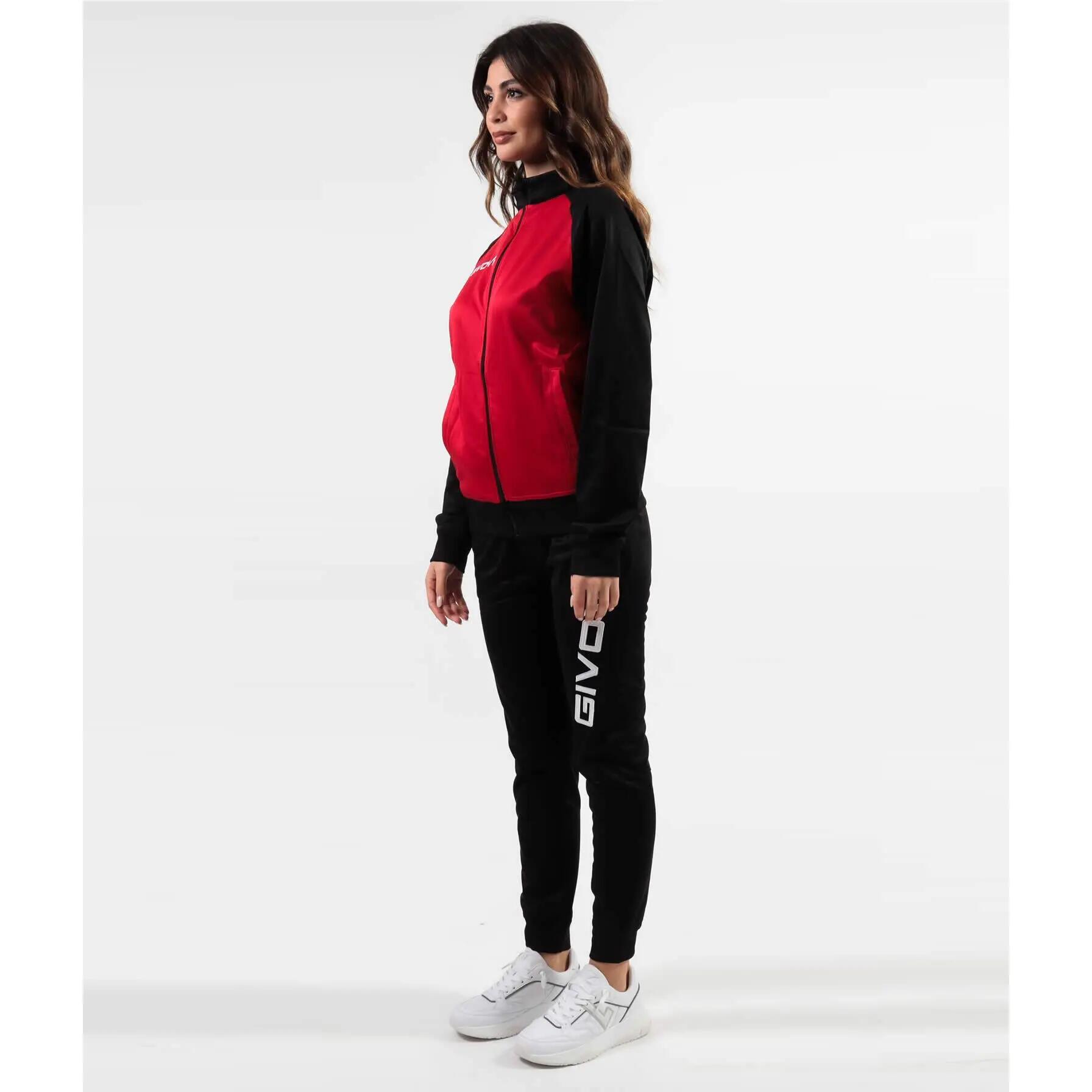 Givova Cuba Rood-zwarte sportset 3/3