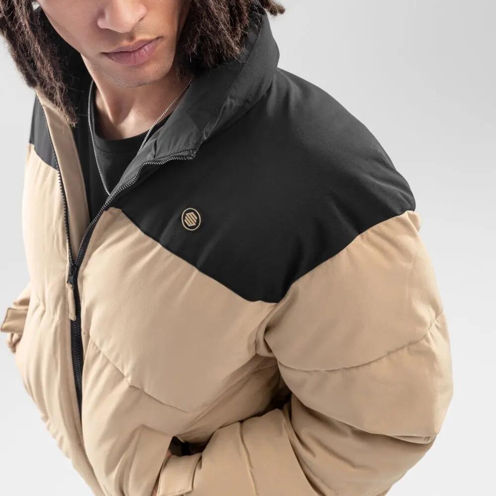 Heren Lifestyle waterbestendig puffer jack Clive Beige 5/7
