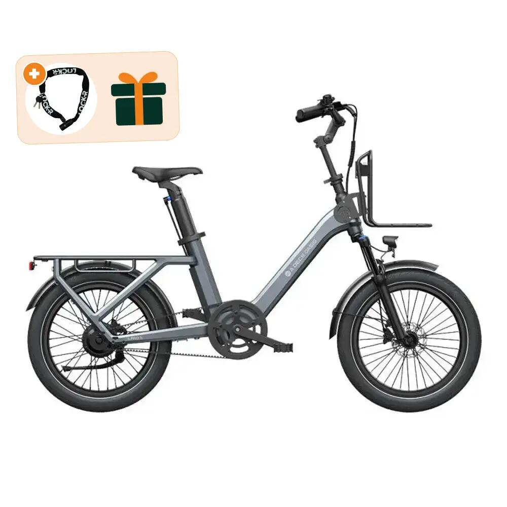 Air One Ultra - Elektrische fiets - 20 inch - 250W - riemaandrijving - Grijs 1/5