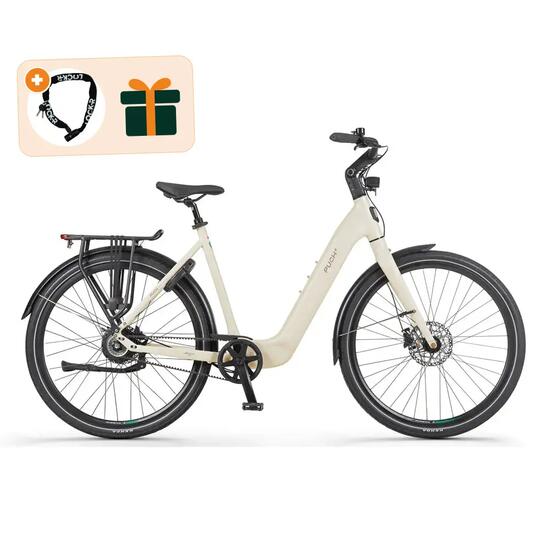 E-Nova - Vélo électrique - 28 pouces - 250W - 540Wh - Cadre bas - Gris galet