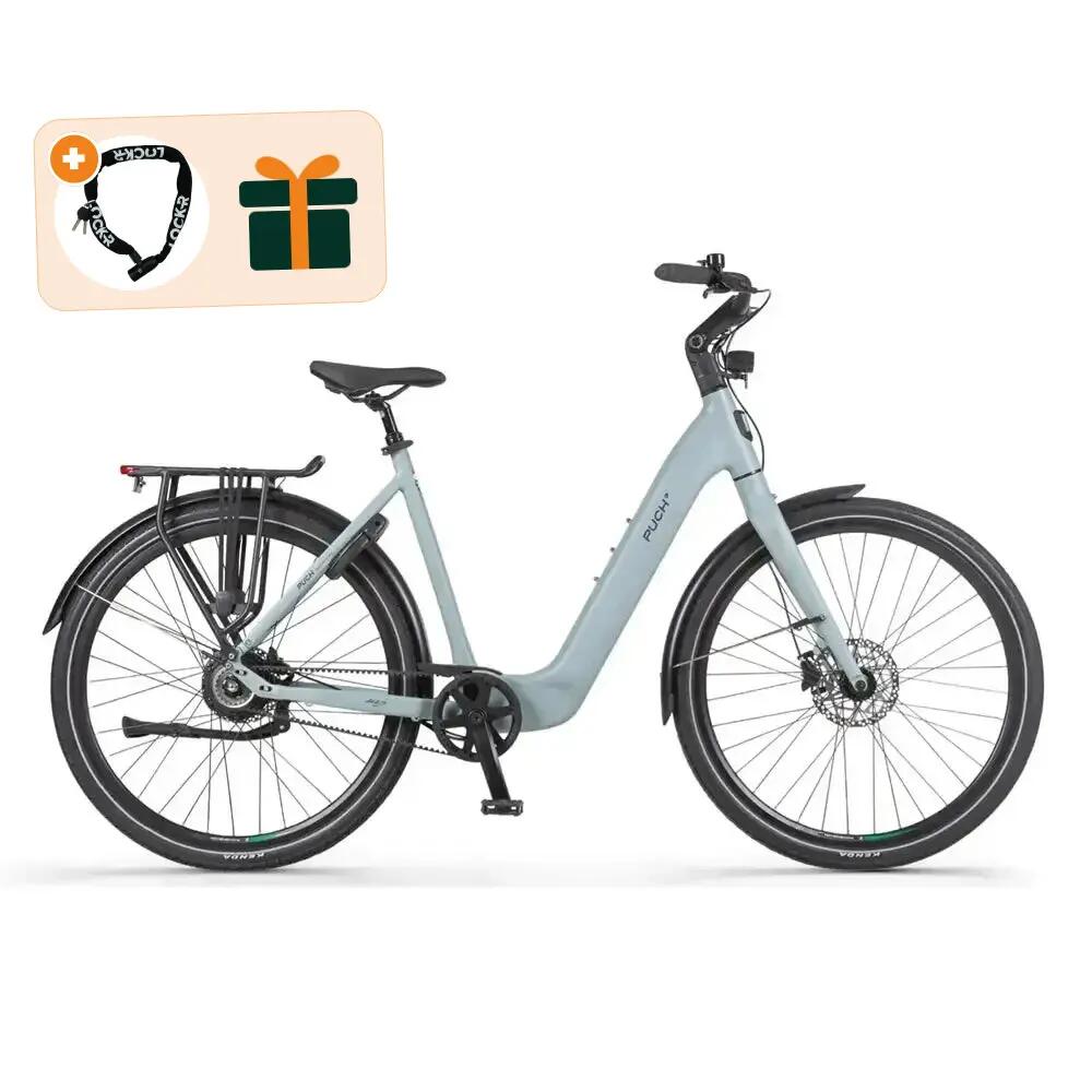 E-Nova - Elektrische fiets - 28 inch - 540Wh - Lage instap - Licht mintgroen 1/7