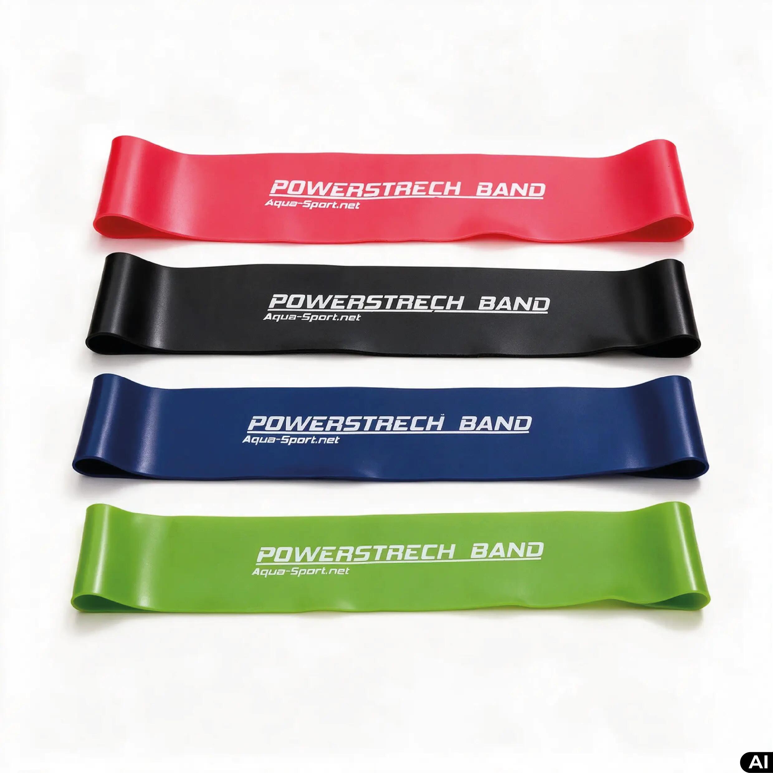 Set mit 4 Aquasport-Powerstrech-Minibändern 6/7