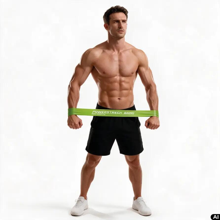 Set mit 4 Aquasport-Powerstrech-Minibändern 4/7