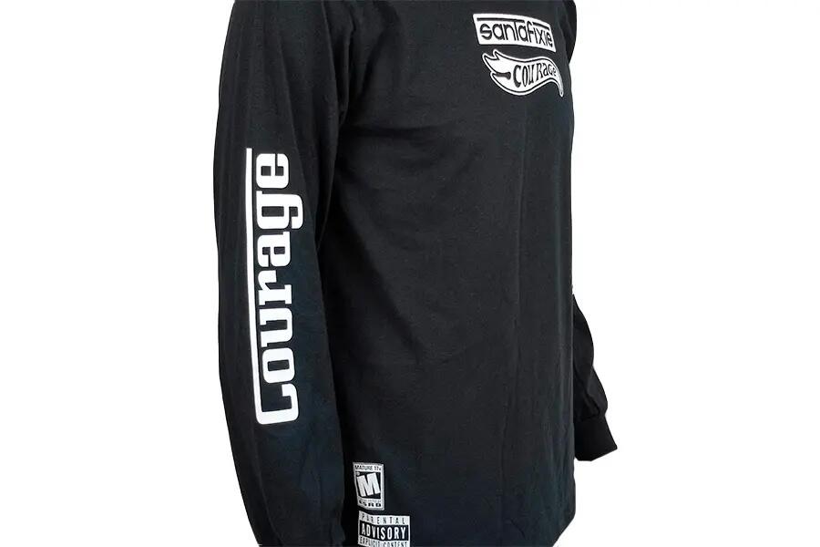 Camiseta Manga Larga Santafixie x Courage Limited Edition Negro 3/7