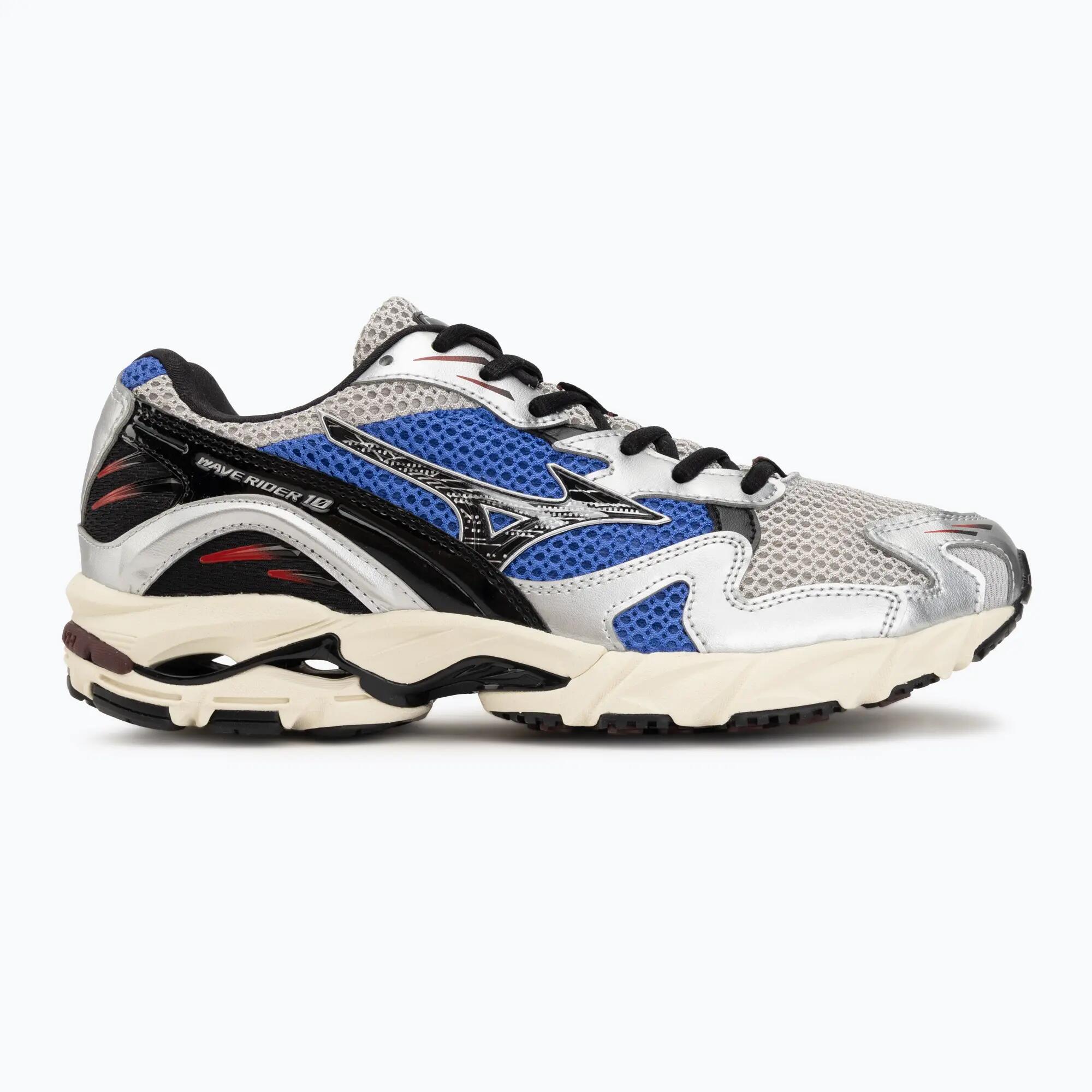 Mizuno Wave Rider 10 Sport Harbor Mist / Black / Dazzling Blue 2/7