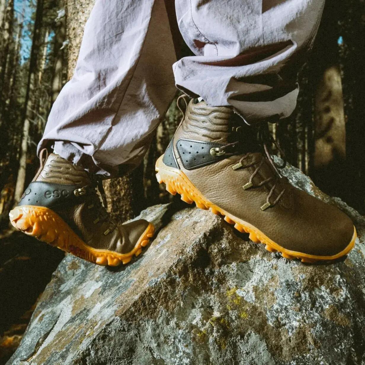 Męskie turystyczne buty barefoot Vivobarefoot TRACKER WINTER II SG MENS OBSIDIAN 3/7