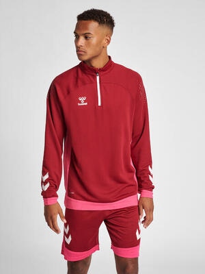 Halve rits sweatshirt hmllead heren