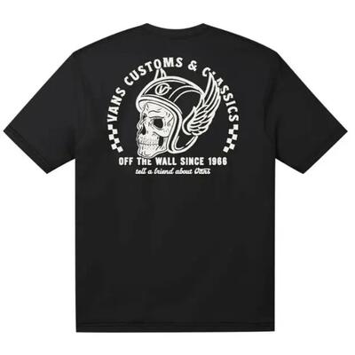 T-shirt vans customs and classic black