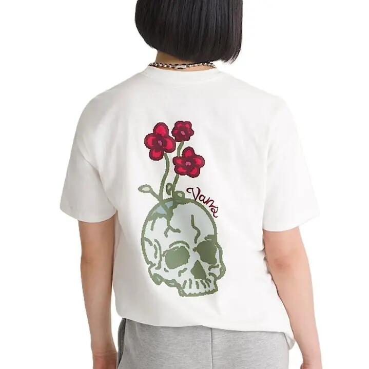 T shirt Vans Hand Drawn Final White 5/6