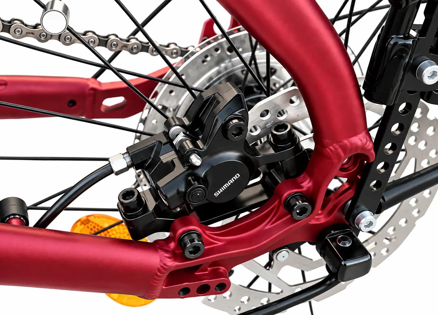 Cargo Ebike VOLT LITE 3.0 Motor Central Shimano E5000 Alivio 540Wh Bordeaux 10/15