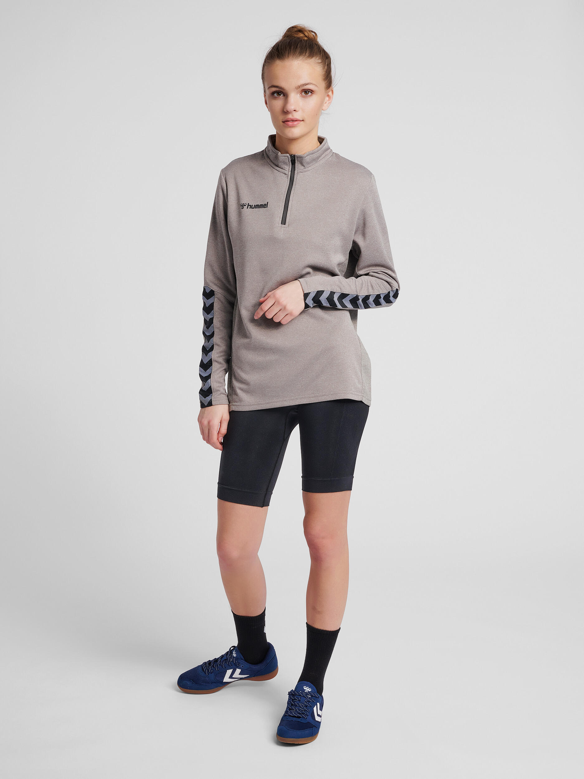 Zip Sudadera Hmlauthentic Multideporte Mujer Transpirable Diseño Ligero Hummel 2/7