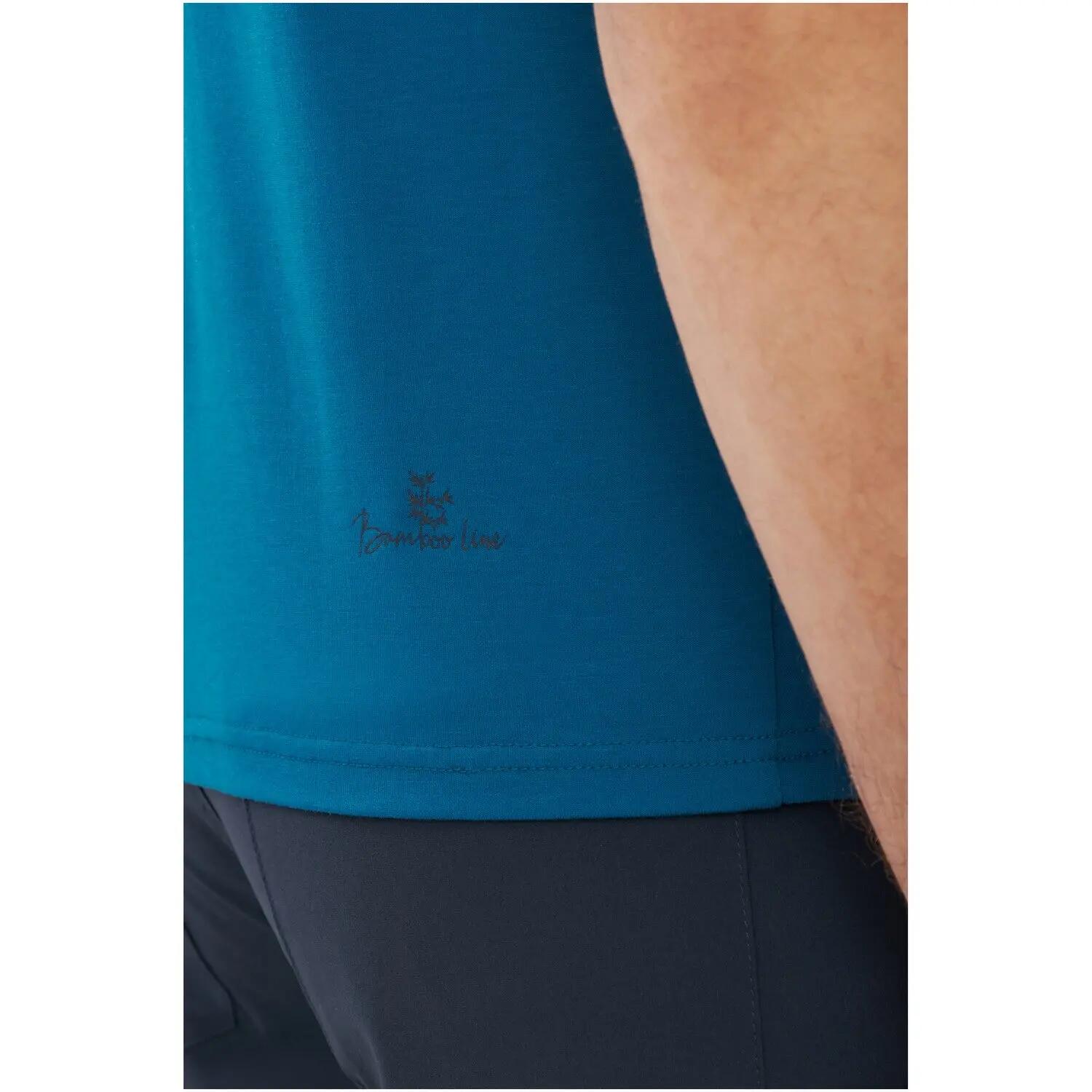 Tee-shirt Randonnée Homme en Bambou VIKING "Lenta Bamboo Light Man" Bleu 7/8