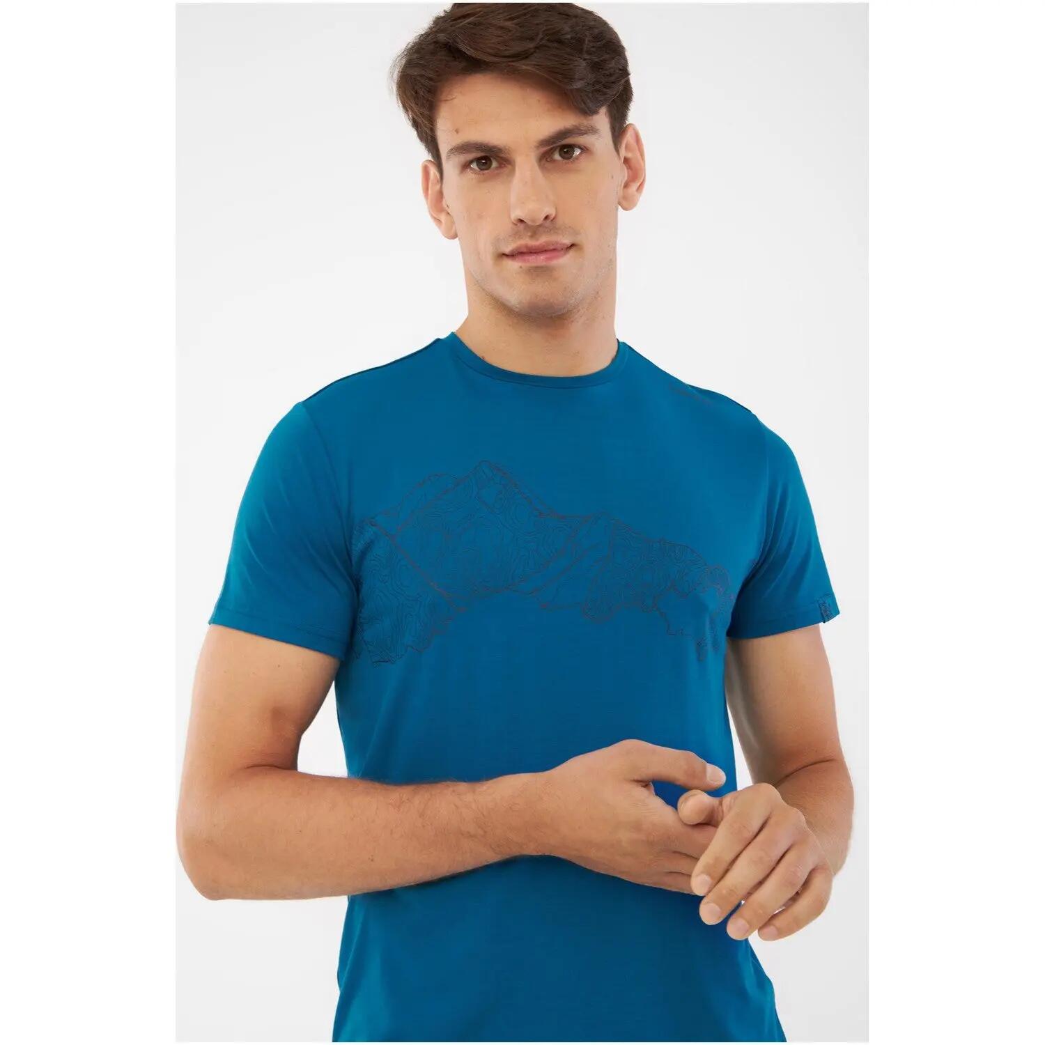 Tee-shirt Randonnée Homme en Bambou VIKING "Lenta Bamboo Light Man" Bleu 6/8