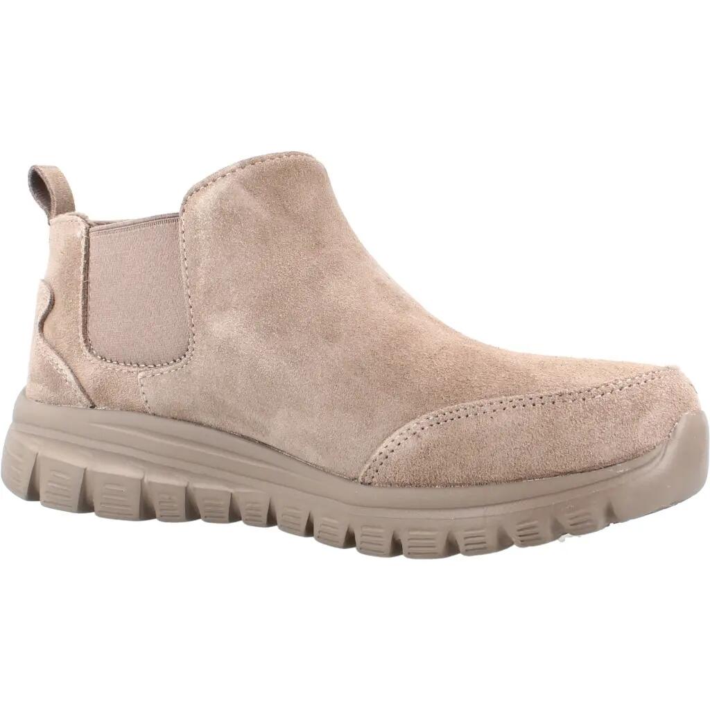 Bottines Plates Femme Skechers  Marron 5/5