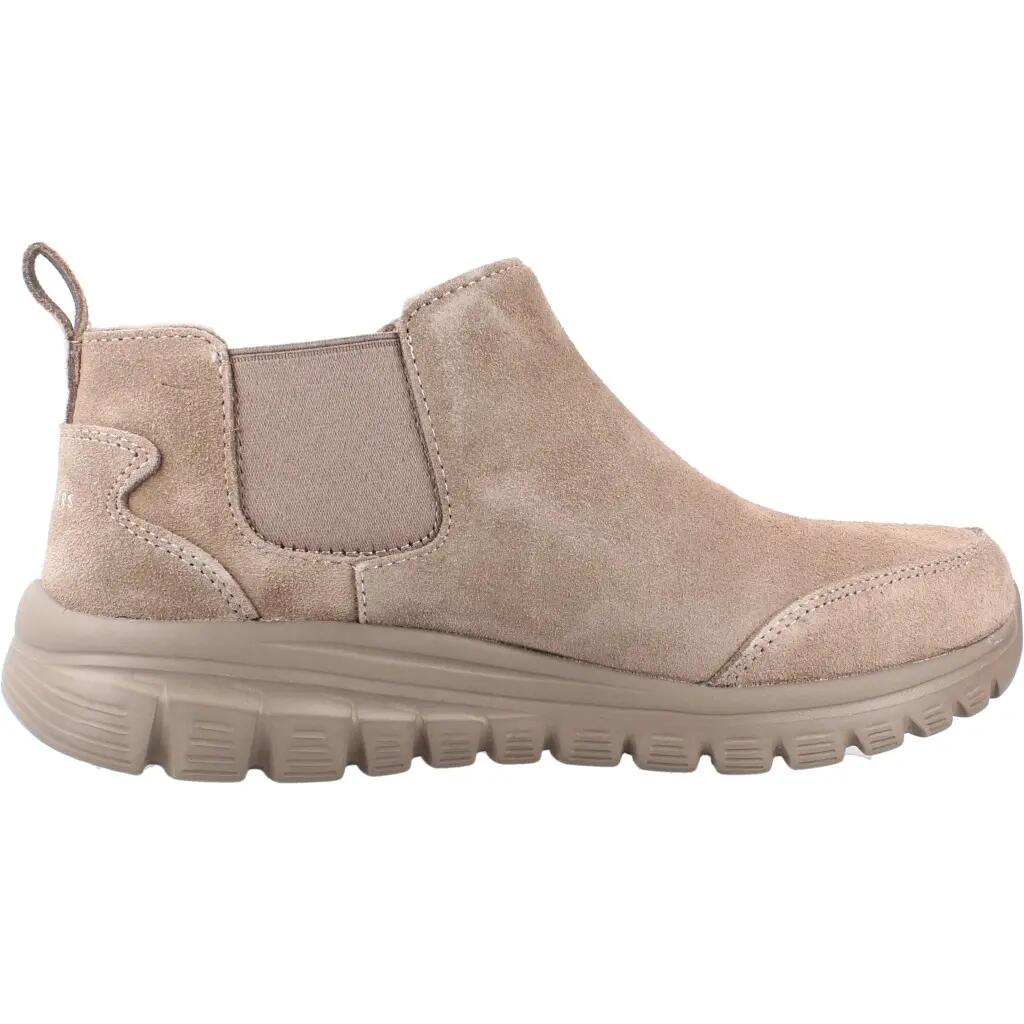 Bottines Plates Femme Skechers  Marron 4/5