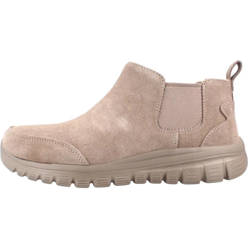 Bottines Plates Femme Skechers  Marron 2/5