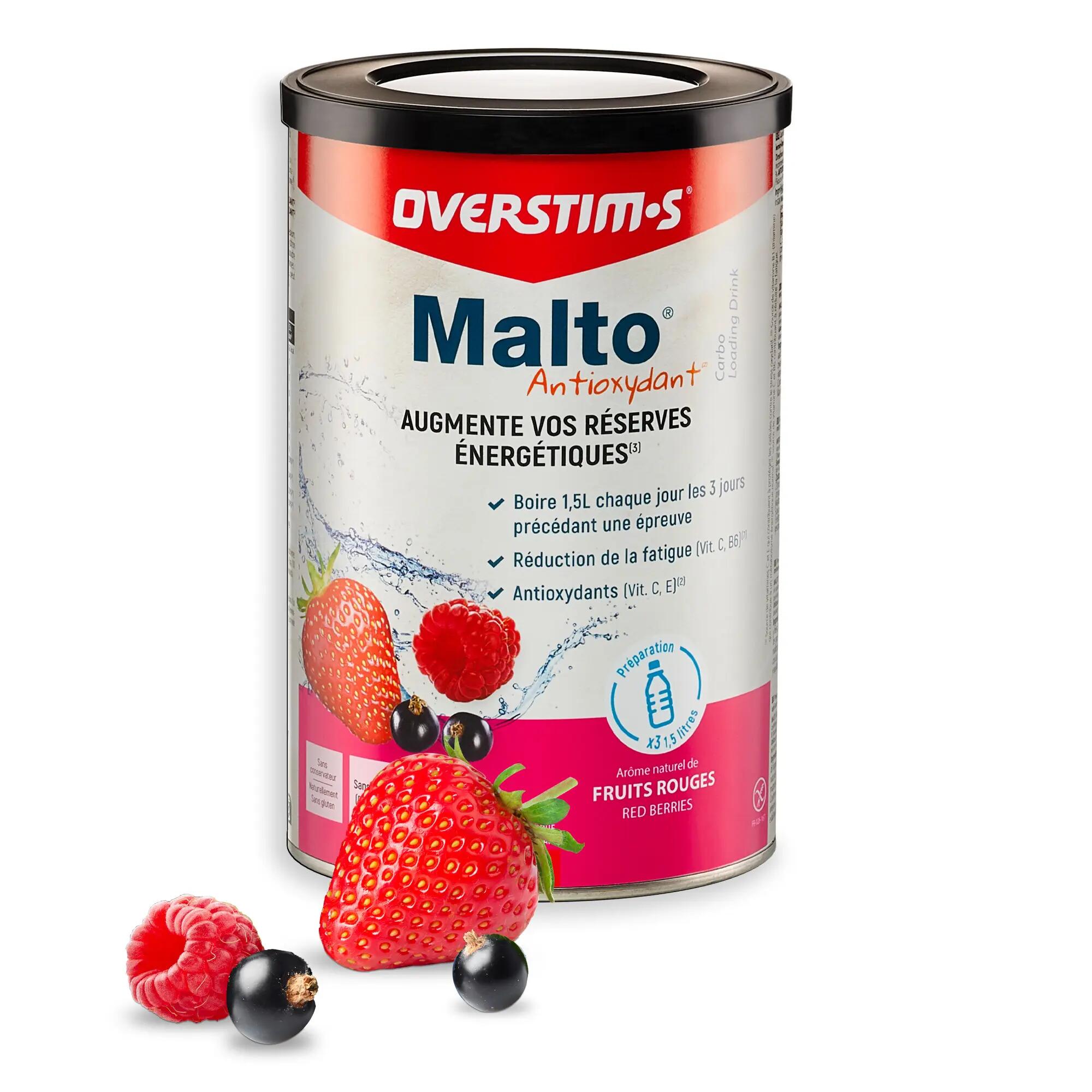 Boisson Recharge énergétique - Malto Antioxydant Fruits rouges - 450g 1/9