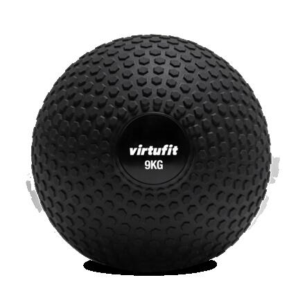 Slam Ball - Ballon Fitness - Ballon Functional training - 12 kg - Noir