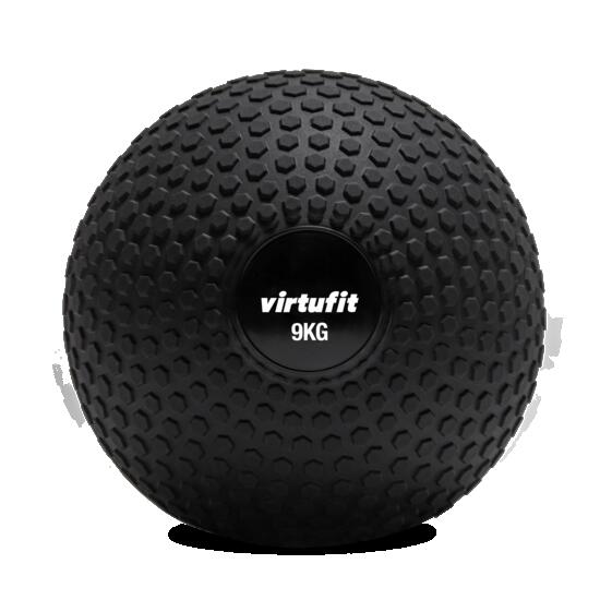 Slam Ball - Ballon Fitness - Ballon Functional training - 12 kg - Noir