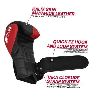 F4 Bokshandschoenen Sparring Rood - Rood - 12 oz 4/8