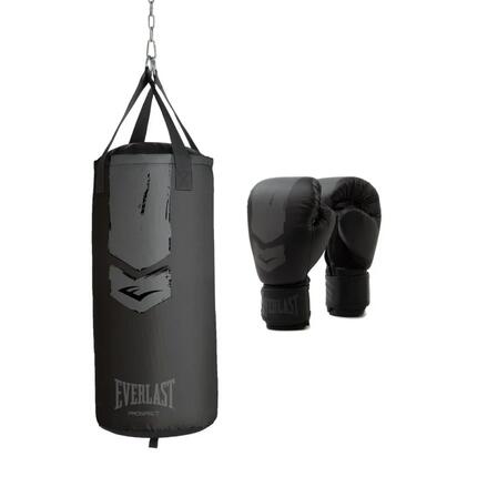 Prospect 2 Heavy Bag Kit - Sac de boxe et gants de boxe - Noir/Gris