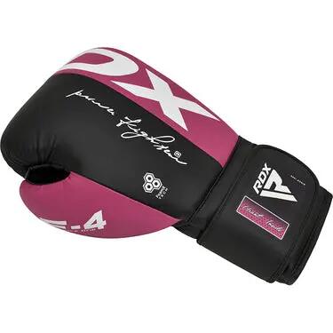 Luvas de boxe de combate F4 - Rosa - 10 onças 3/8