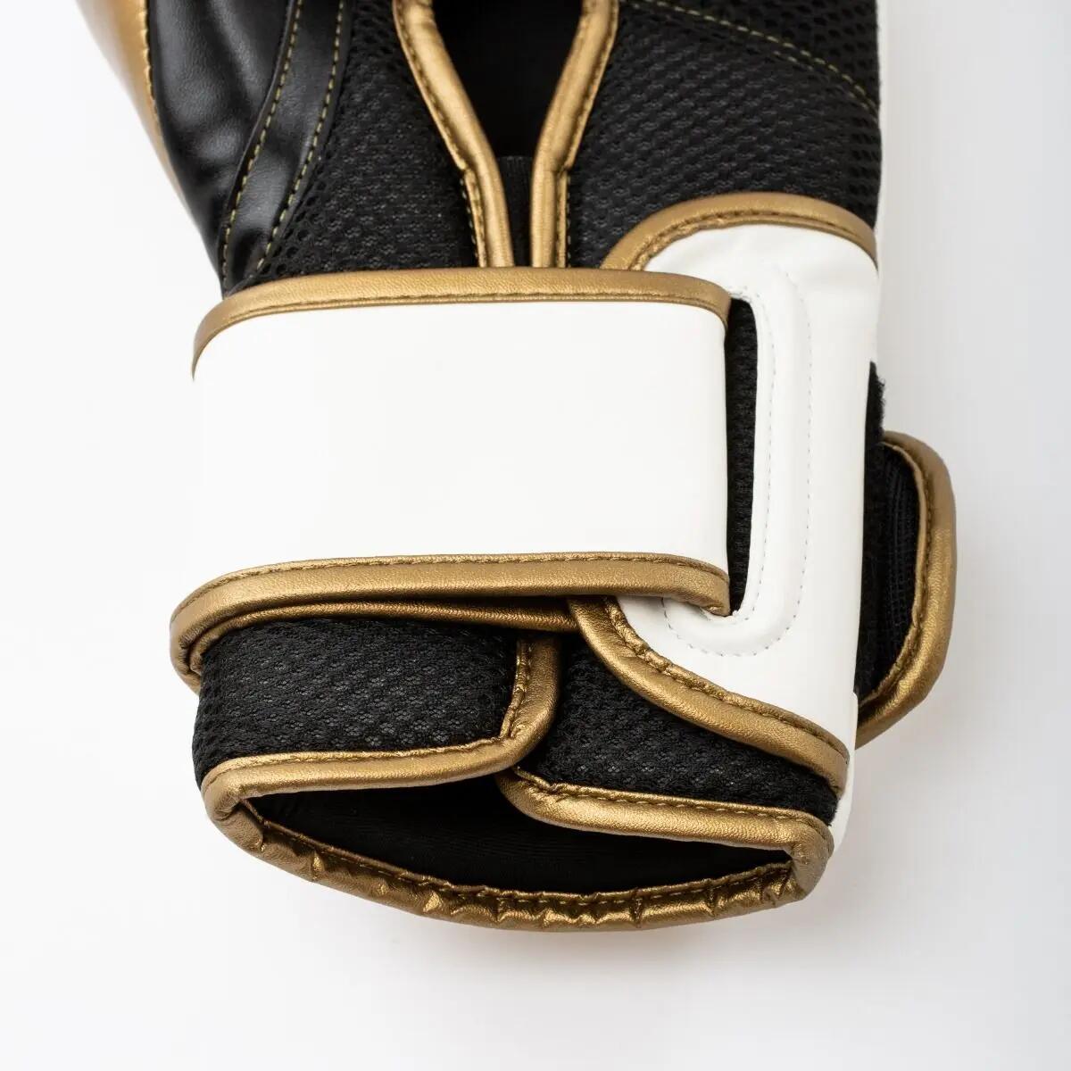 Bokshandschoenen - Powerlock 2R - Wit/Goud 4/6