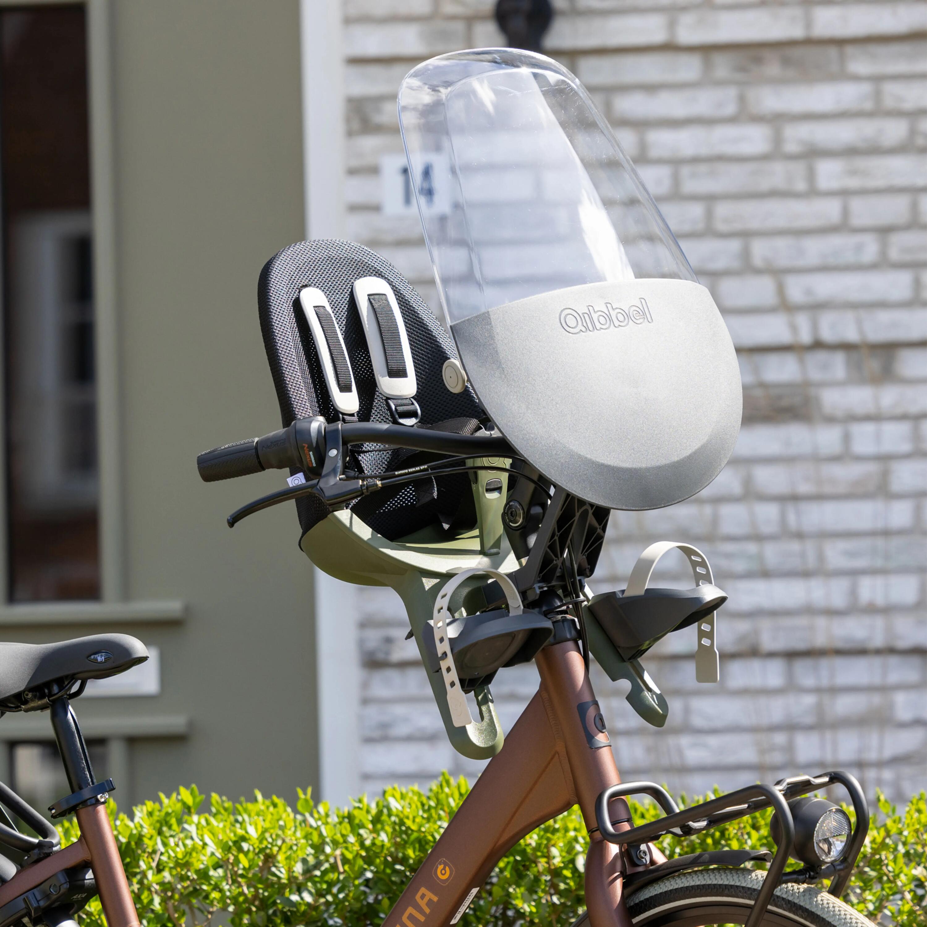Qibbel Air, Siège vélo avant, Gris Galet 5/5