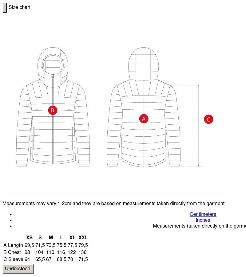 Veste randonnée ultralégère Sorona® 60g Gris coupe régulière 7/7