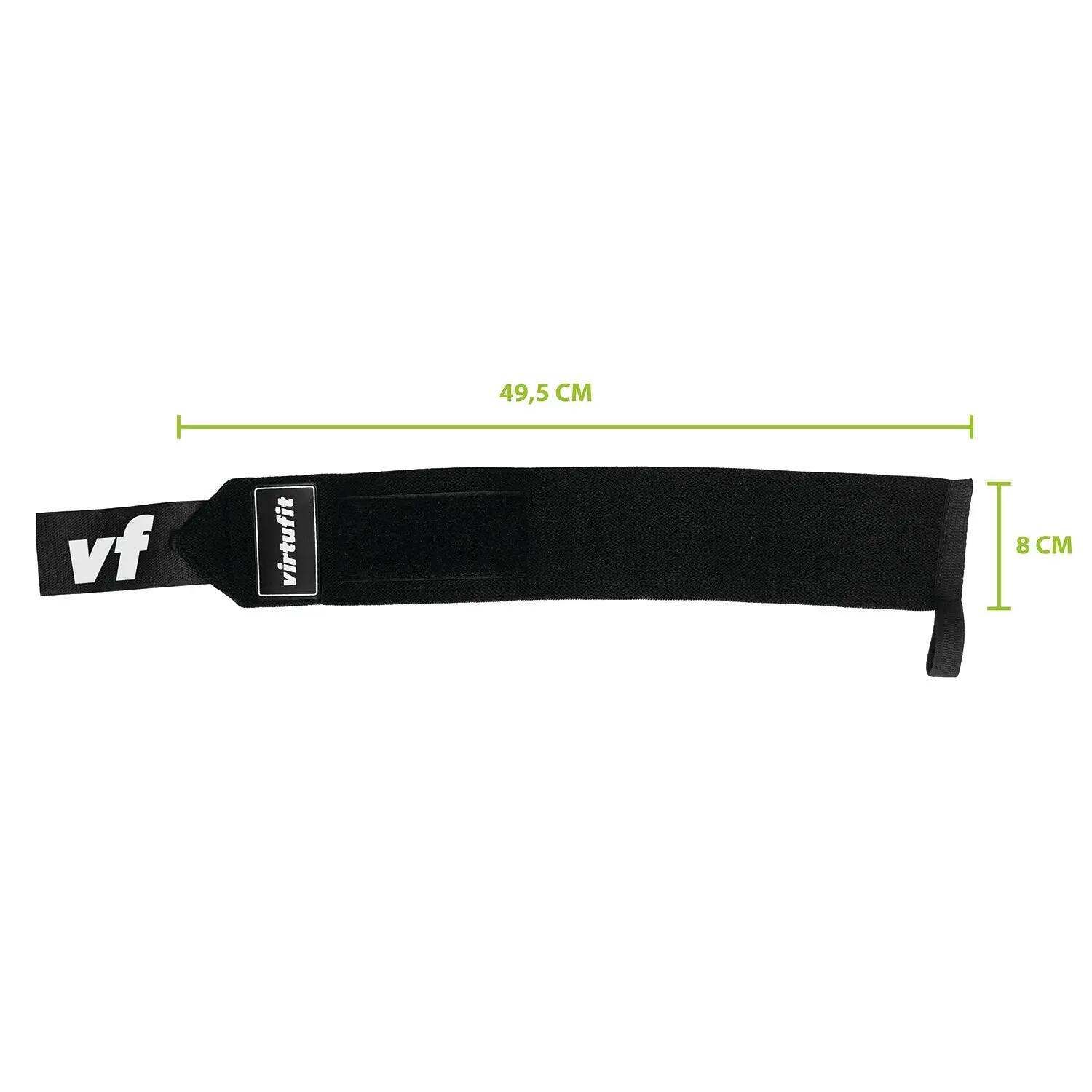Elastische Wrist Wraps - Zwart 6/7