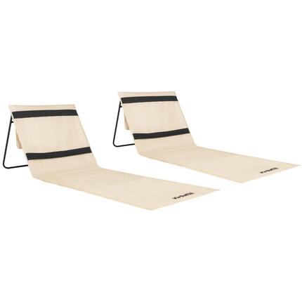 Tapis de plage - beige - lot de 2
