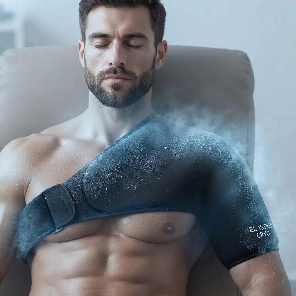 Cryotherapie-schouderbandage – Warm/koud-gel – Schouderbrace – Herstel 4/10