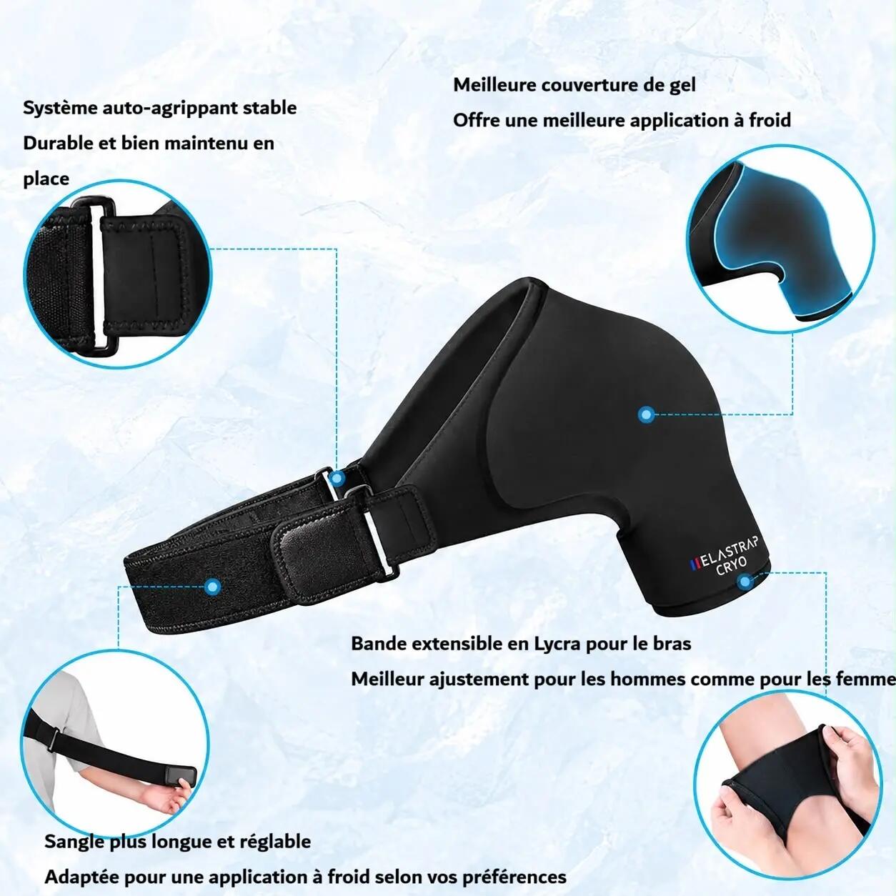 Cryotherapie-schouderbandage – Warm/koud-gel – Schouderbrace – Herstel 2/10