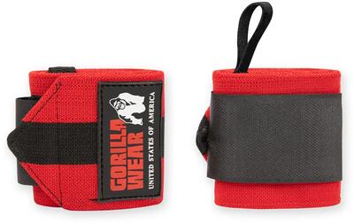 Wrist wraps ultra - zwart/rood