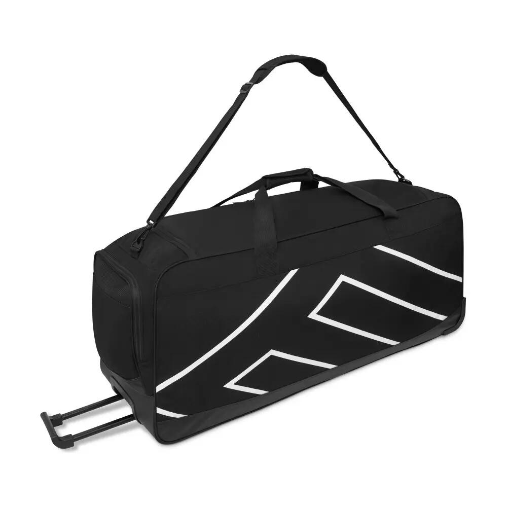 Férfi és női 160 literes gurulós sporttáska Wheelie Duffle 160L Fekete 2/7