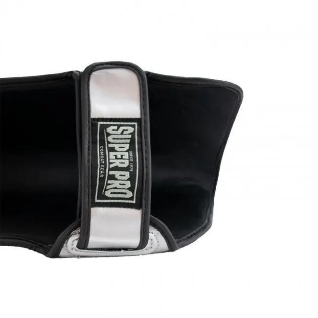 Protège-tibias de kick-boxing - Rebel -Noir/Gris/Blanc 4/5