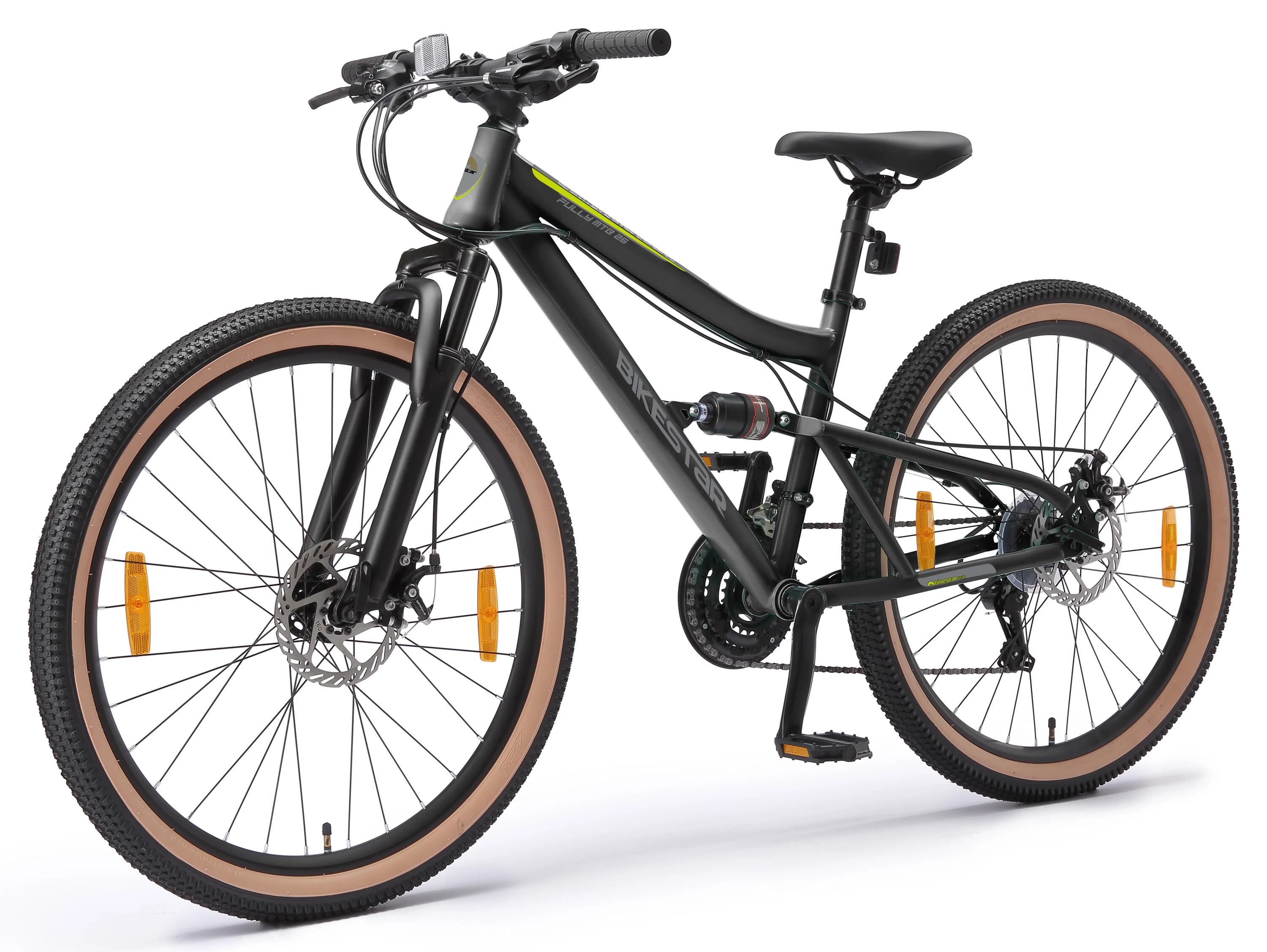 VTT 26", tout suspendu, 21 vitesses, frein à disque 12/14