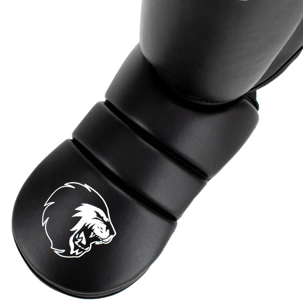 Protège-tibias de kick-boxing - Protector - Noir/Blanc 3/5