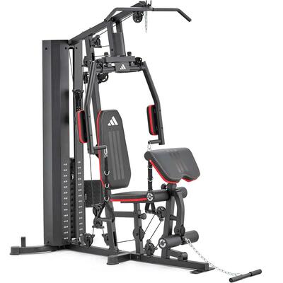 Home gym krachtstation - 70kg - staal - gewichtsstapel - leg press