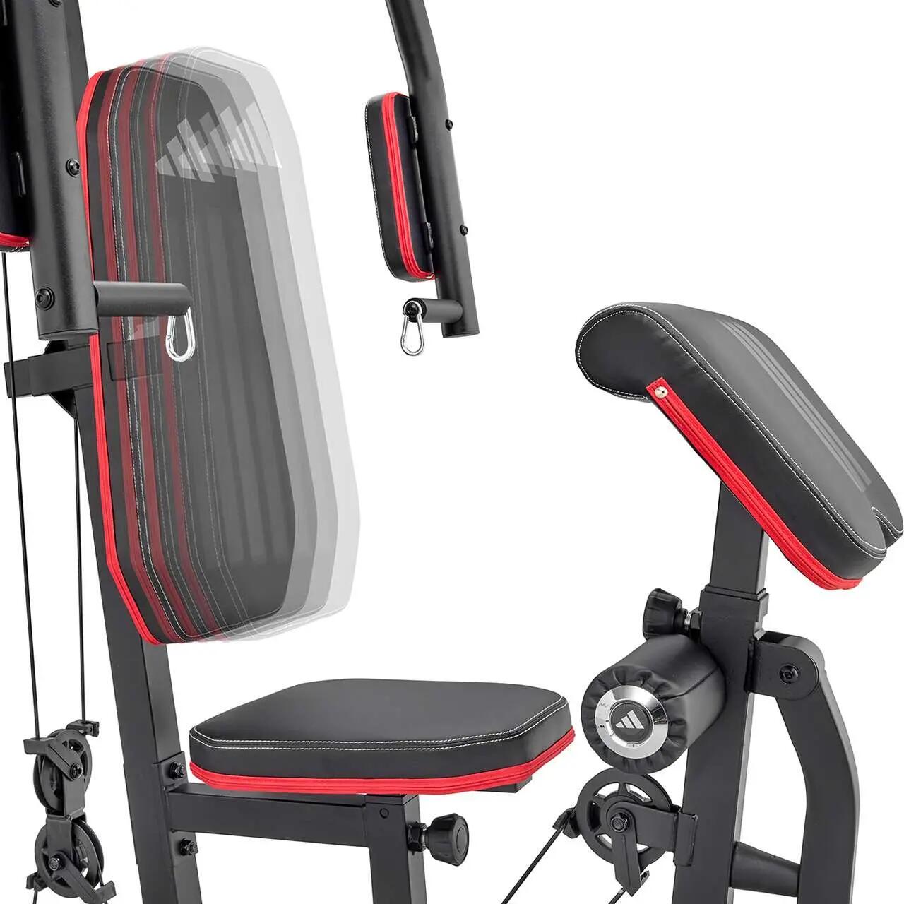 Appareils à charge guidée Home Gym - 70kg - Acier - Plaques - Presse jambes 7/7