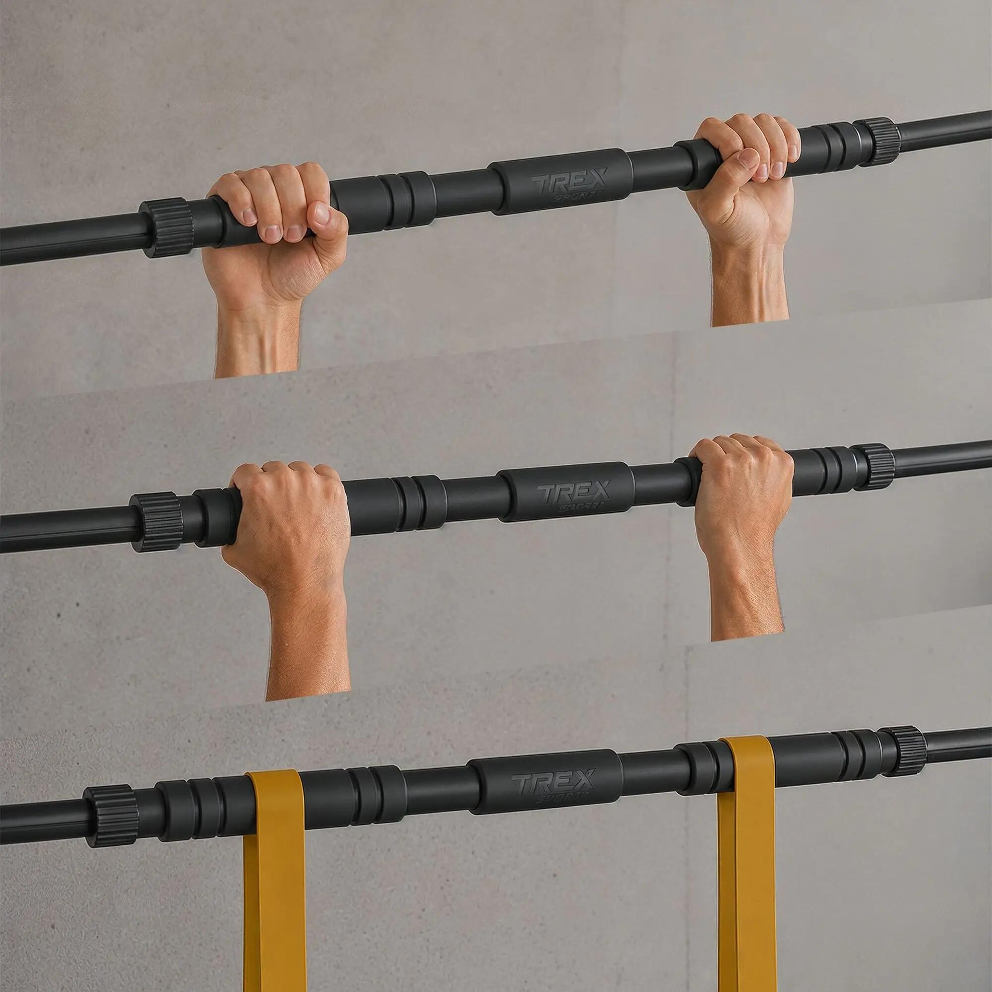 Barre de tractios sur porte Trex Sport TX-010PB 67-100 cm 200 kg réglable 6/7