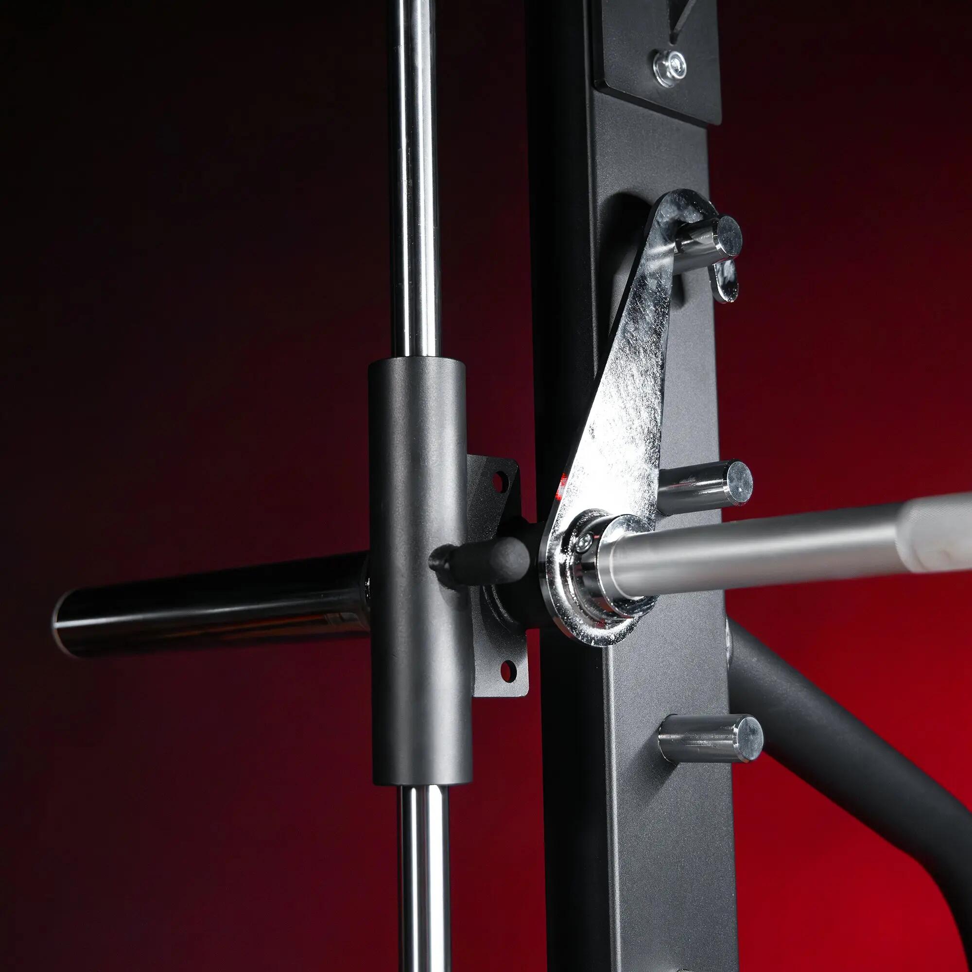 Power Rack Gorilla Sports 212 cm acier noir - 300 kg, rangement 6/12