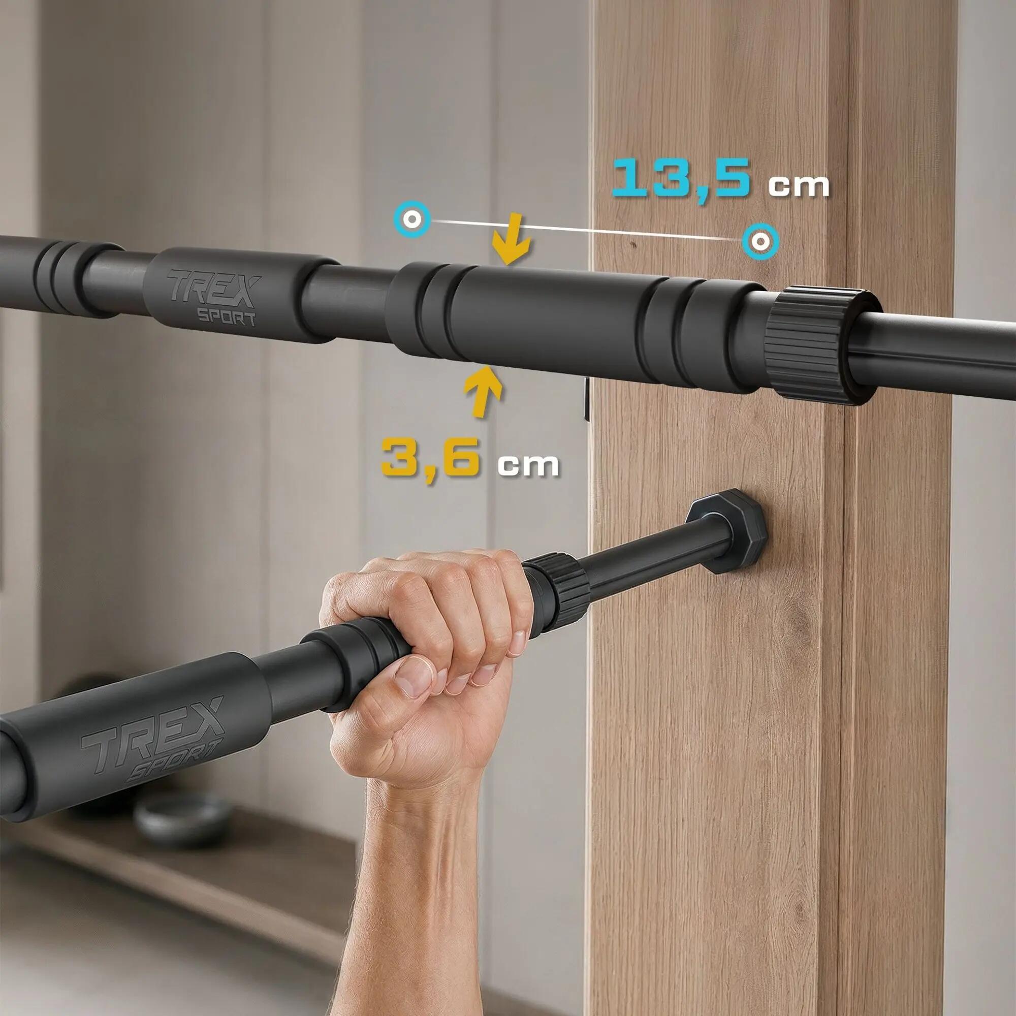 Barre de tractios sur porte Trex Sport TX-010PB 67-100 cm 200 kg réglable 5/7